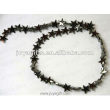 8MM Loose Magnetic Hematite Star Beads 16"